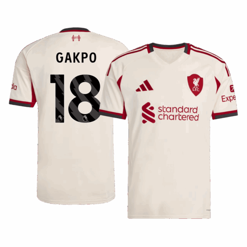 GAKPO #18 Liverpool Away Soccer Jersey 2025/26