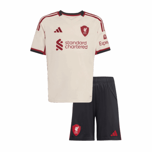Kids Liverpool Away Soccer Jersey 2025/26 - Discount