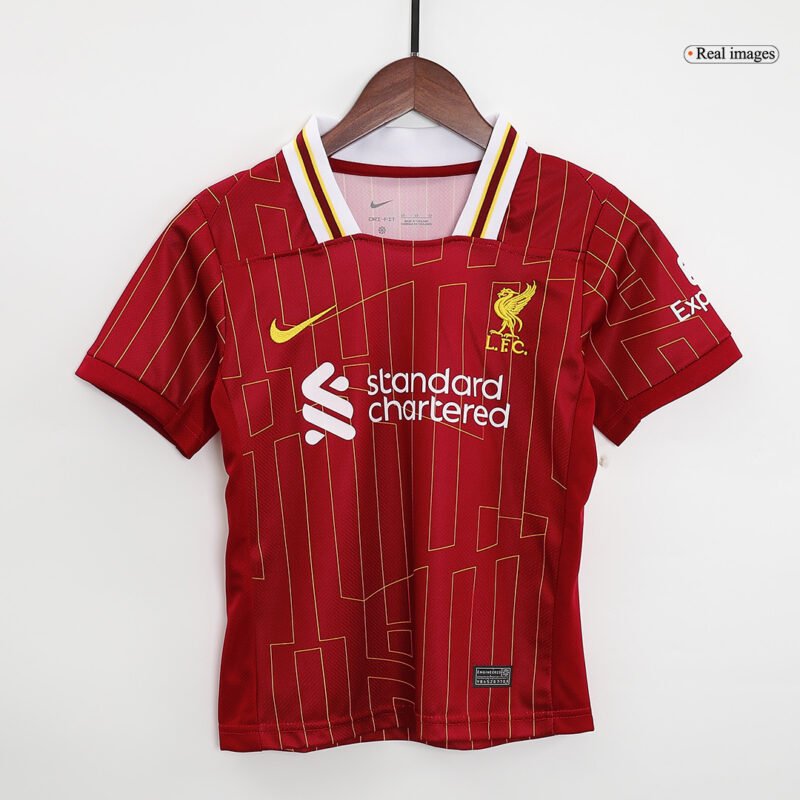 Liverpool Home Kids Soccer Jerseys Full Kit 2024/25