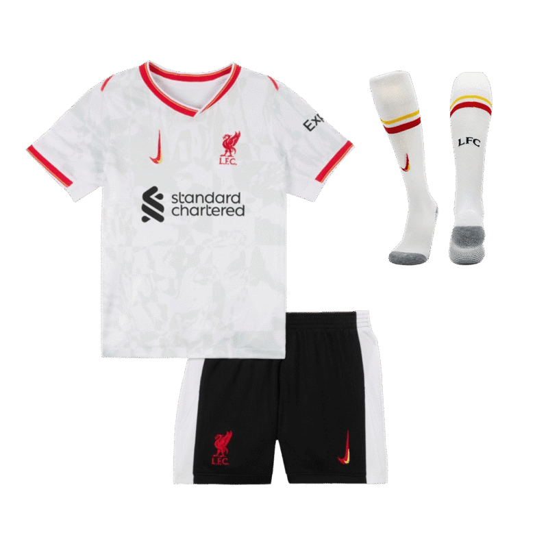 Liverpool Third Away Kids Soccer Jerseys Full Kit 2024/25
