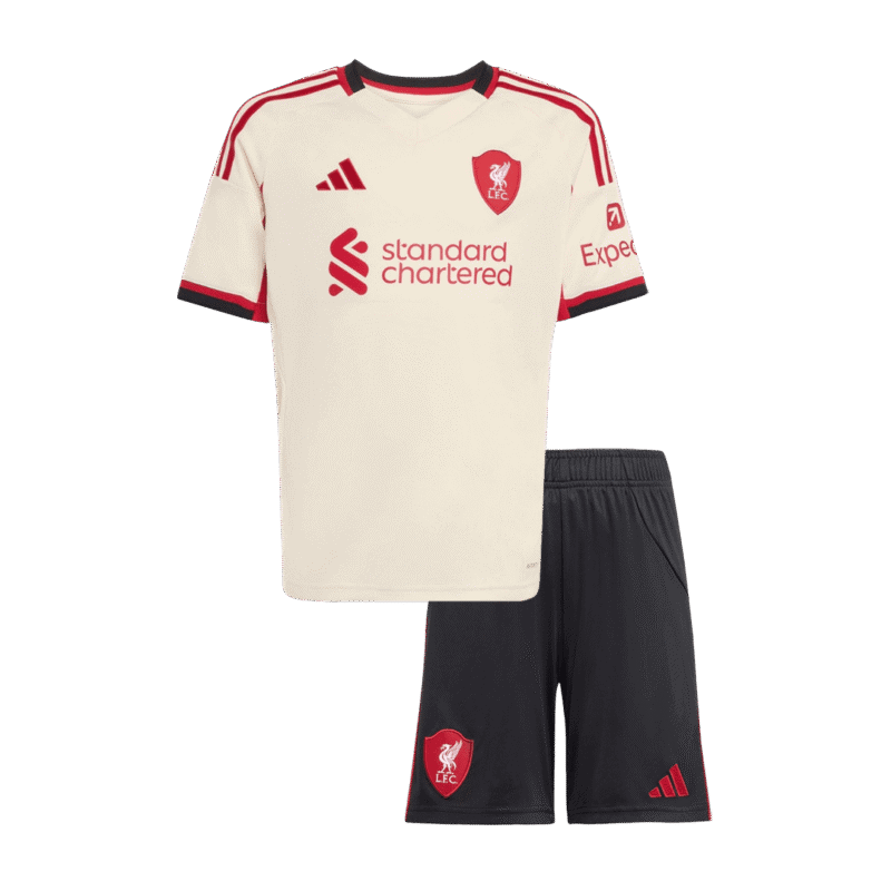 Liverpool Away Kids Soccer Jerseys Kit 2025/26