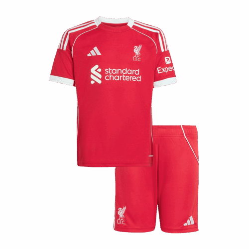 Liverpool Home Kids Soccer Jerseys Kit 2025/26