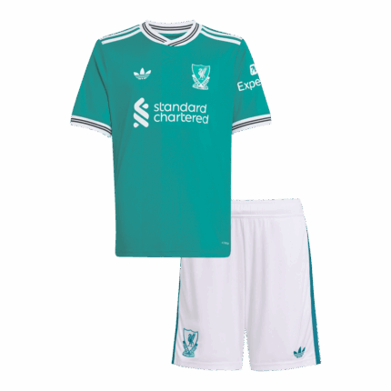 Liverpool Third Away Kids Soccer Jerseys Kit 2025/26