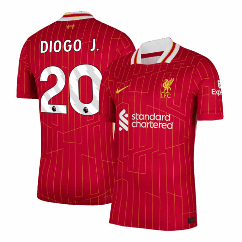 DIOGO J. #20 Liverpool Home Player Version Jersey