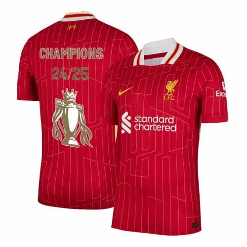 Liverpool Home Player Version Jersey CHAMPIONS 24/25