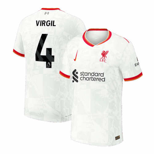VIRGIL #4 Liverpool Third Away Player Version Jersey