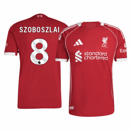 SZOBOSZLAI #8 Liverpool Home Player Version Jersey 2025/26