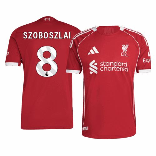 SZOBOSZLAI #8 Liverpool Home Player Version Jersey 2025/26