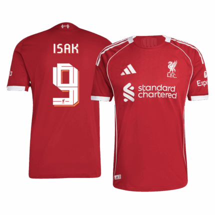 ISAK #9 Liverpool Home Player Version Jersey 2025/26 - UCL