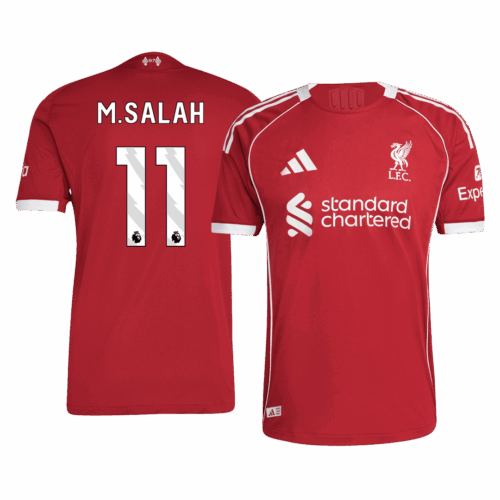M.SALAH #11 Liverpool Home Player Version Jersey 2025/26