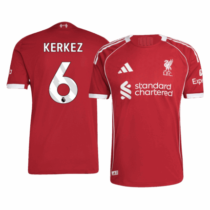 KERKEZ #6 Liverpool Home Player Version Jersey 2025/26