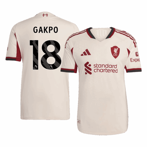 GAKPO #18 Liverpool Away Player Version Jersey 2025/26