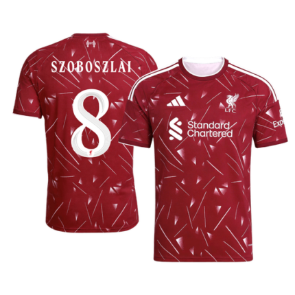 SZOBOSZLAI #8 Liverpool Home Soccer Jersey 2026/27 - UCL