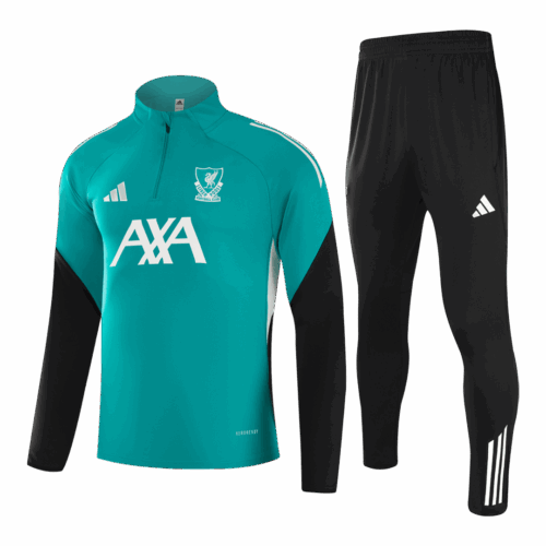 Liverpool 1/4 Zip Tracksuit 2025/26 Kids Green