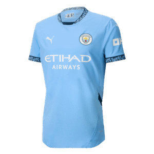 DE BRUYNE #17 Manchester City Home Authentic Soccer Jersey 2024/25 - UCL