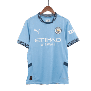 DE BRUYNE #17 Manchester City Home Authentic Soccer Jersey 2024/25 - UCL