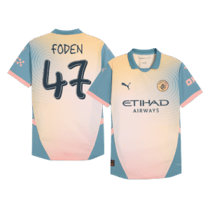 FODEN #47 Manchester City Fourth Away Authentic Soccer Jersey 2024/25 - Definitely City