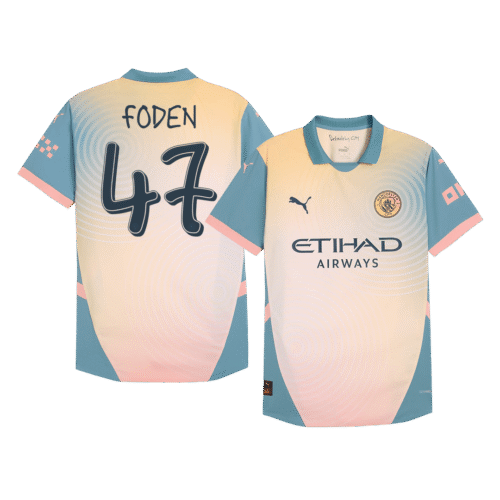 FODEN #47 Manchester City Fourth Away Authentic Soccer Jersey 2024/25 - Definitely City
