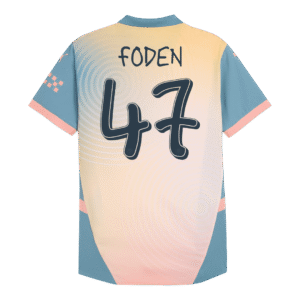 FODEN #47 Manchester City Fourth Away Authentic Soccer Jersey 2024/25 - Definitely City
