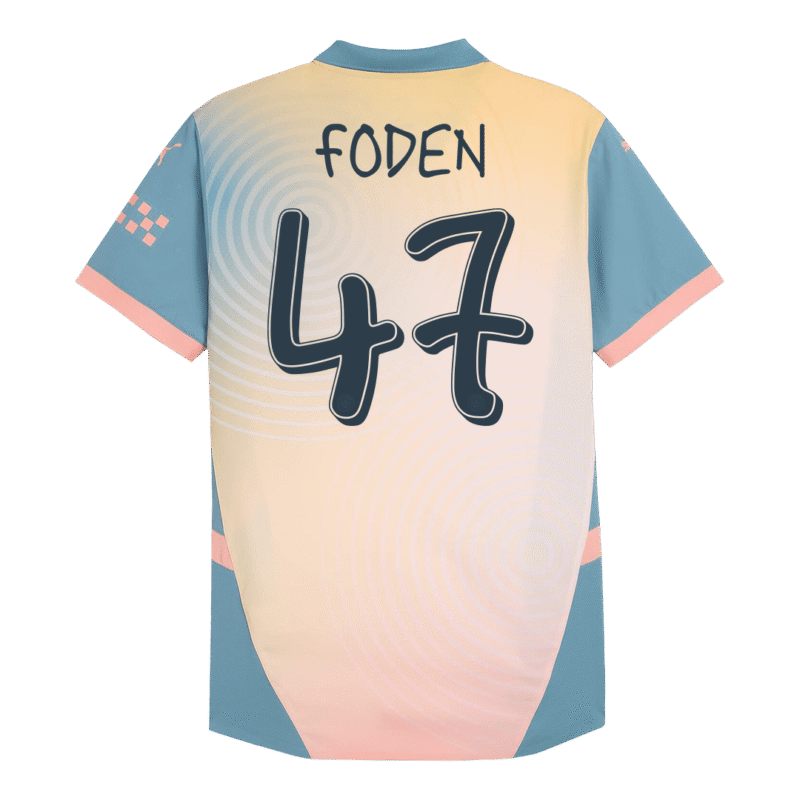 FODEN #47 Manchester City Fourth Away Authentic Soccer Jersey 2024/25 - Definitely City