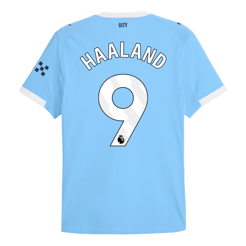 HAALAND #9 Manchester City Home Authentic Soccer Jersey 2025/26
