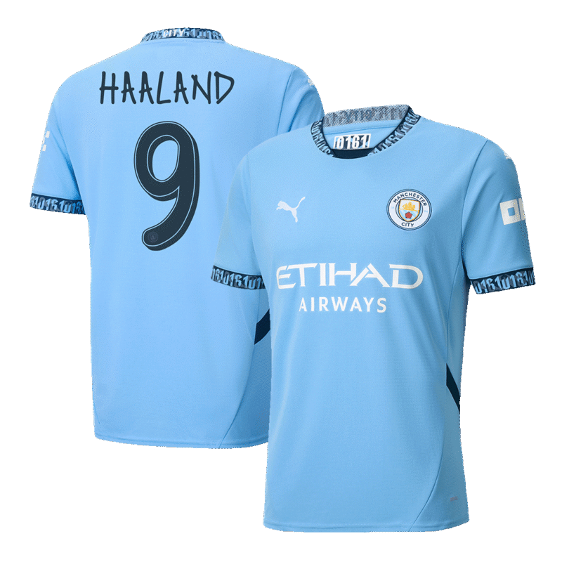 HAALAND #9 Manchester City Home Soccer Jersey 2024/25 - UCL