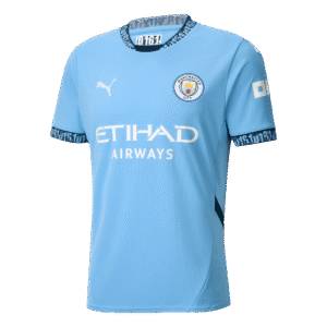DE BRUYNE #17 Manchester City Home Soccer Jersey 2024/25 - UCL