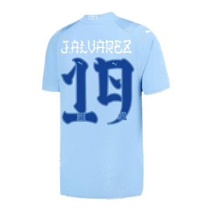 J.ALVAREZ #19 Manchester City Japanese Tour Printing Home Jersey 2023/24