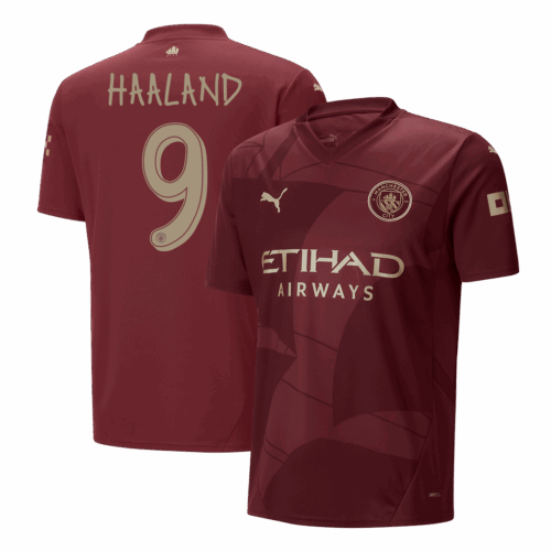 HAALAND #9 Manchester City Third Away Soccer Jersey -UCL