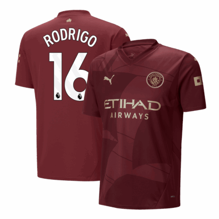 RODRIGO #16 Manchester City Third Away Soccer Jersey