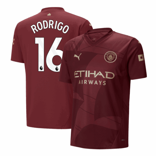RODRIGO #16 Manchester City Third Away Soccer Jersey