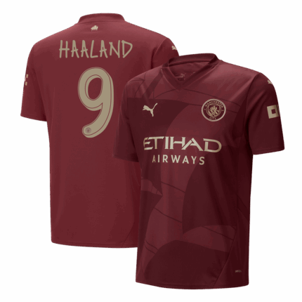 HAALAND #9 Manchester City Third Away Soccer Jersey -UCL