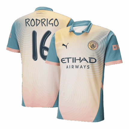 RODRIGO #16 Manchester City Fourth Away Soccer Jersey