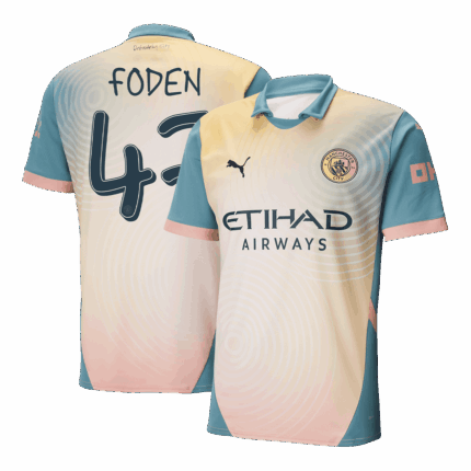 FODEN #47 Manchester City Fourth Away Soccer Jersey