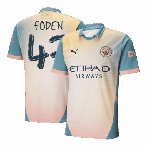 FODEN #47 Manchester City Fourth Away Soccer Jersey