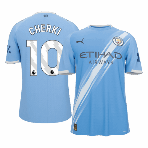 CHERKI #10 Manchester City Home Soccer Jersey 2025/26