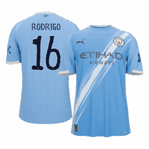 RODRIGO #16 Manchester City Home Soccer Jersey 2025/26