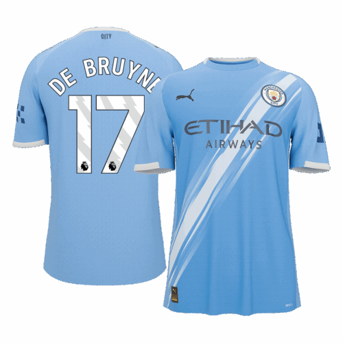 DE BRUYNE #17 Manchester City Home Soccer Jersey 2025/26
