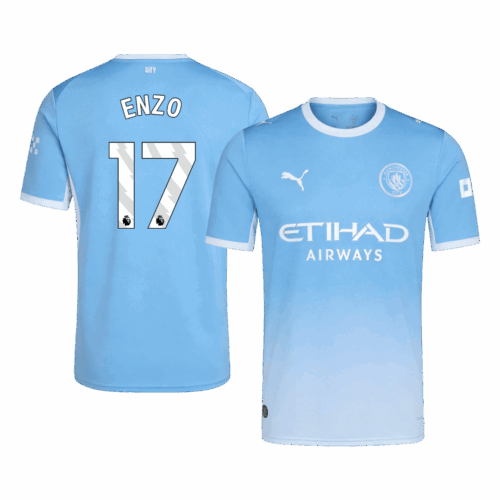 ENZO #17 Manchester City Home Soccer Jersey 2026/27