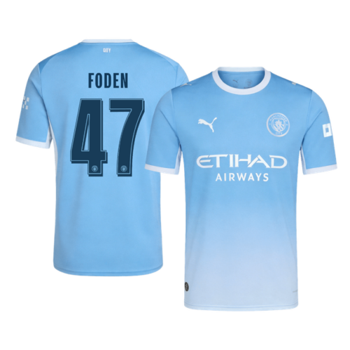 FODEN #47 Manchester City Home Soccer Jersey 2026/27 -UCL