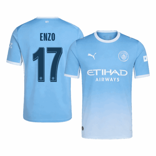 ENZO #17 Manchester City Home Soccer Jersey 2026/27 -UCL