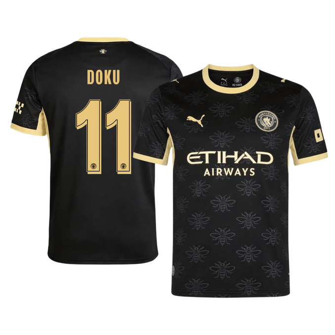 732857_1 DOKU #11 Manchester City Away Soccer Jersey 2026/27 -UCL