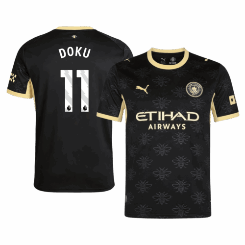 DOKU #11 Manchester City Away Soccer Jersey 2026/27