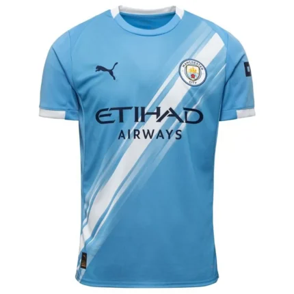 Manchester City Home Free Jersey  25/26