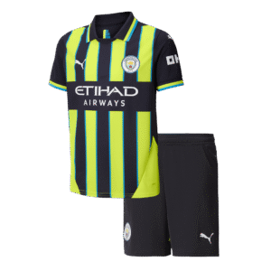Manchester City Away Kids Soccer Jerseys Kit 2024/25
