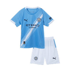 Manchester City Home Kids Soccer Jerseys Kit 2025/26