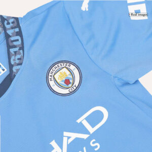 Manchester City Home Kids Soccer Jerseys Kit - Image 10