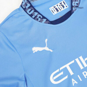 Manchester City Home Kids Soccer Jerseys Kit - Image 11