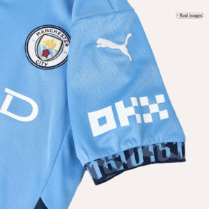 Manchester City Home Kids Soccer Jerseys Kit - Image 13