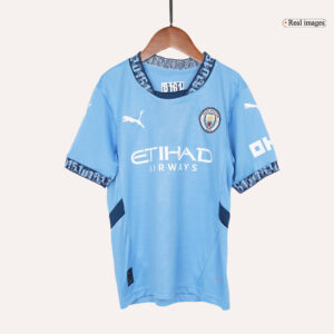Manchester City Home Kids Soccer Jerseys Kit - Image 5